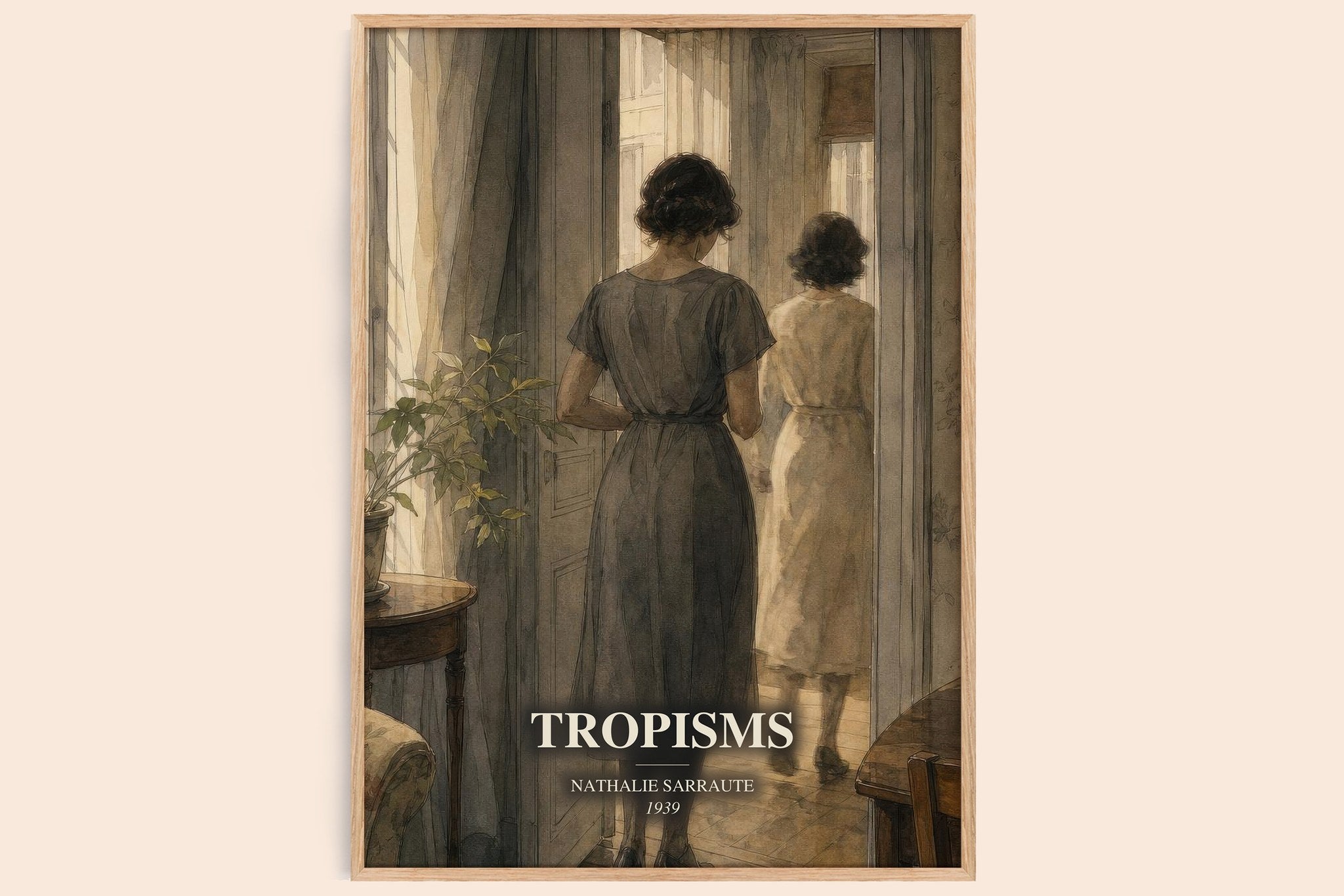 Tropisms Book Watercolour Illustration by Nathalie Sarraute