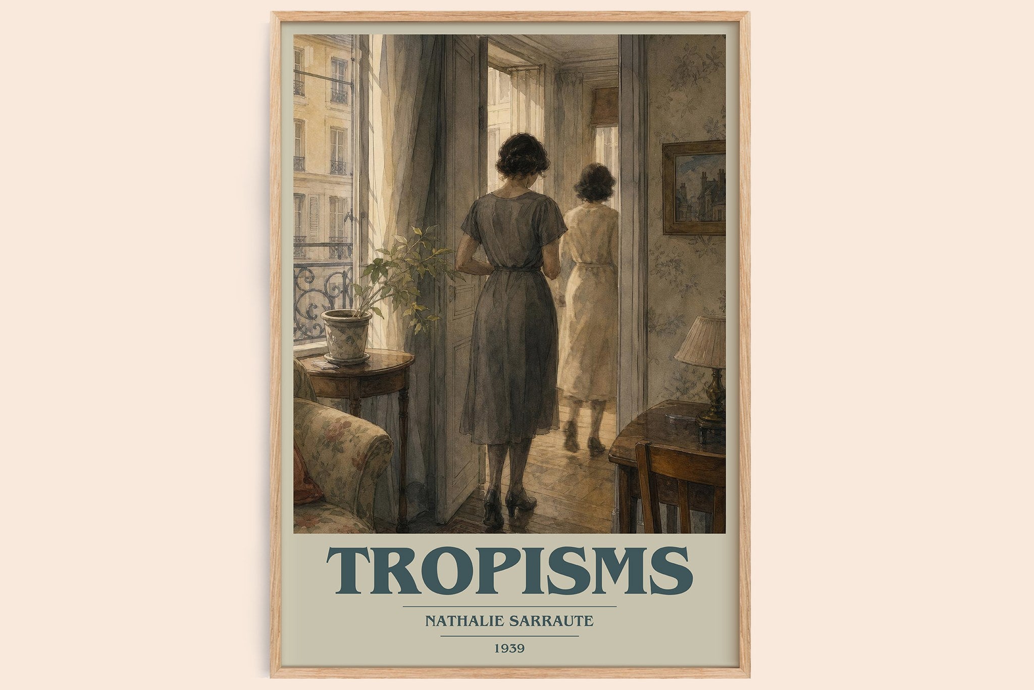 Tropisms Book Cover Poster by Nathalie Sarraute