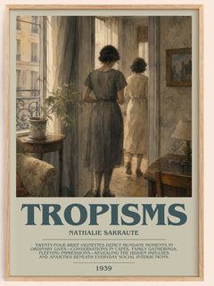 Tropisms Bookish Wall Art by Nathalie Sarraute – framed poster
