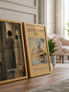 Tropisms watercolour print framed by window – literary home decor