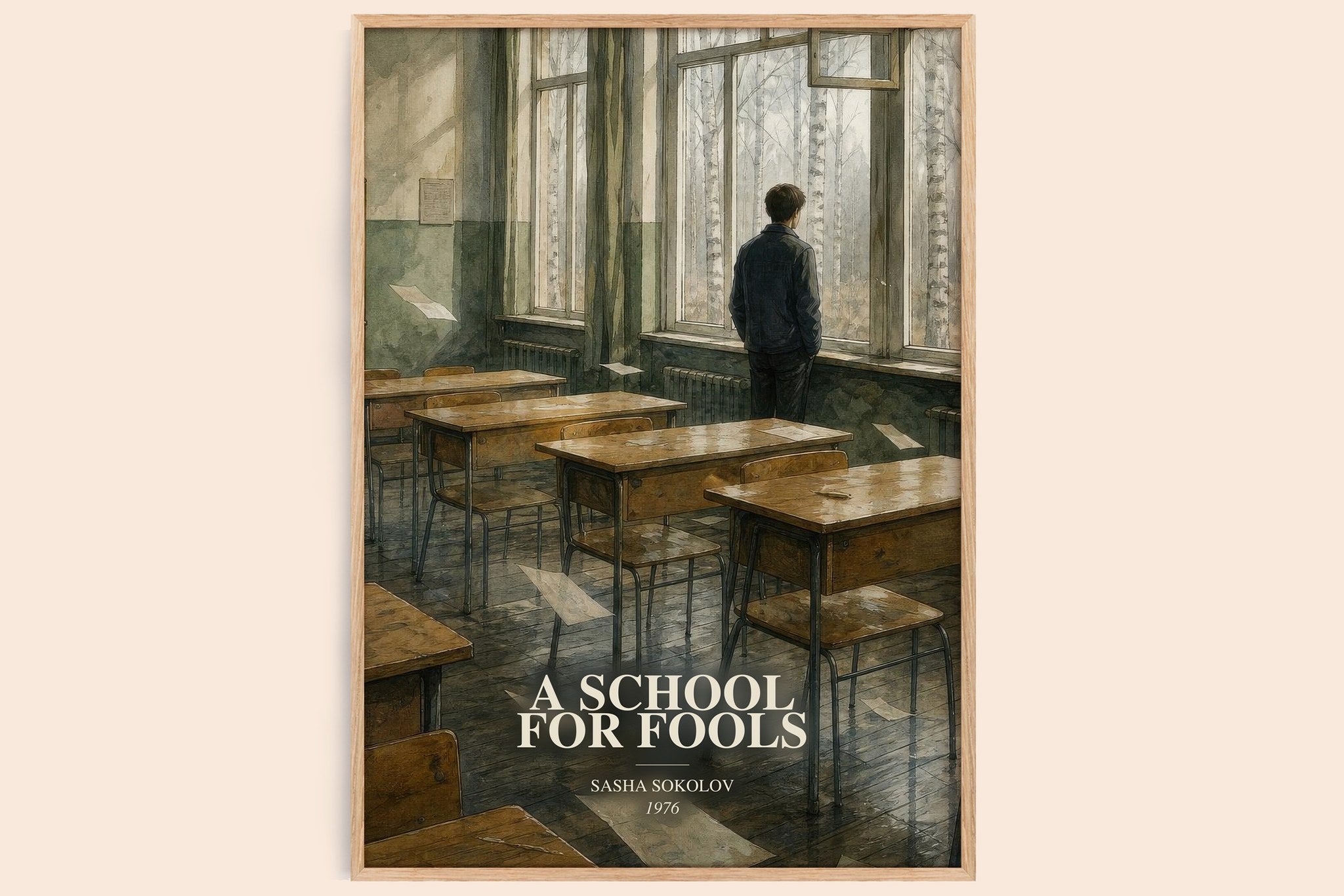 A School For Fools Book Watercolour Illustration by Sasha Sokolov