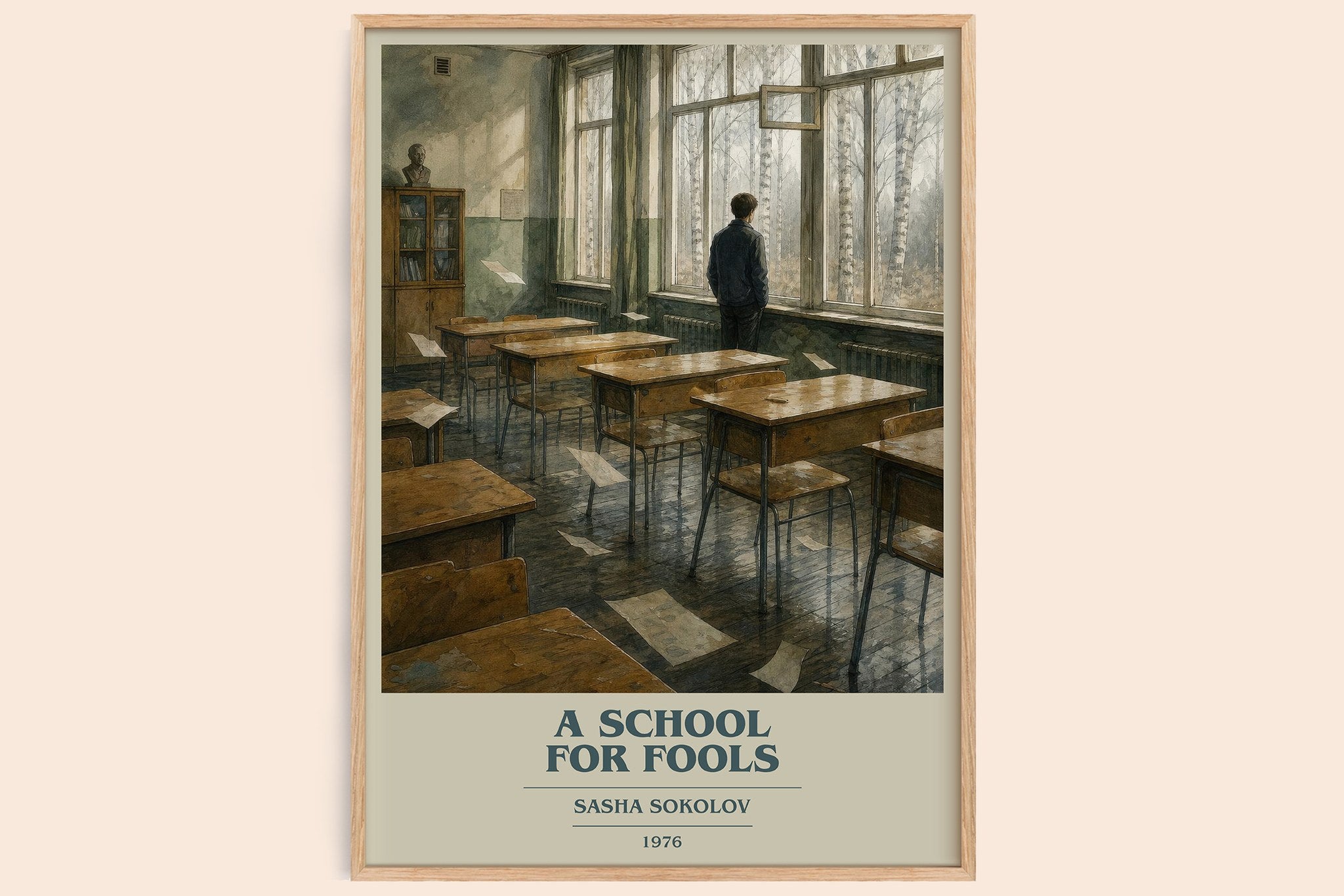 A School For Fools Book Cover Poster by Sasha Sokolov