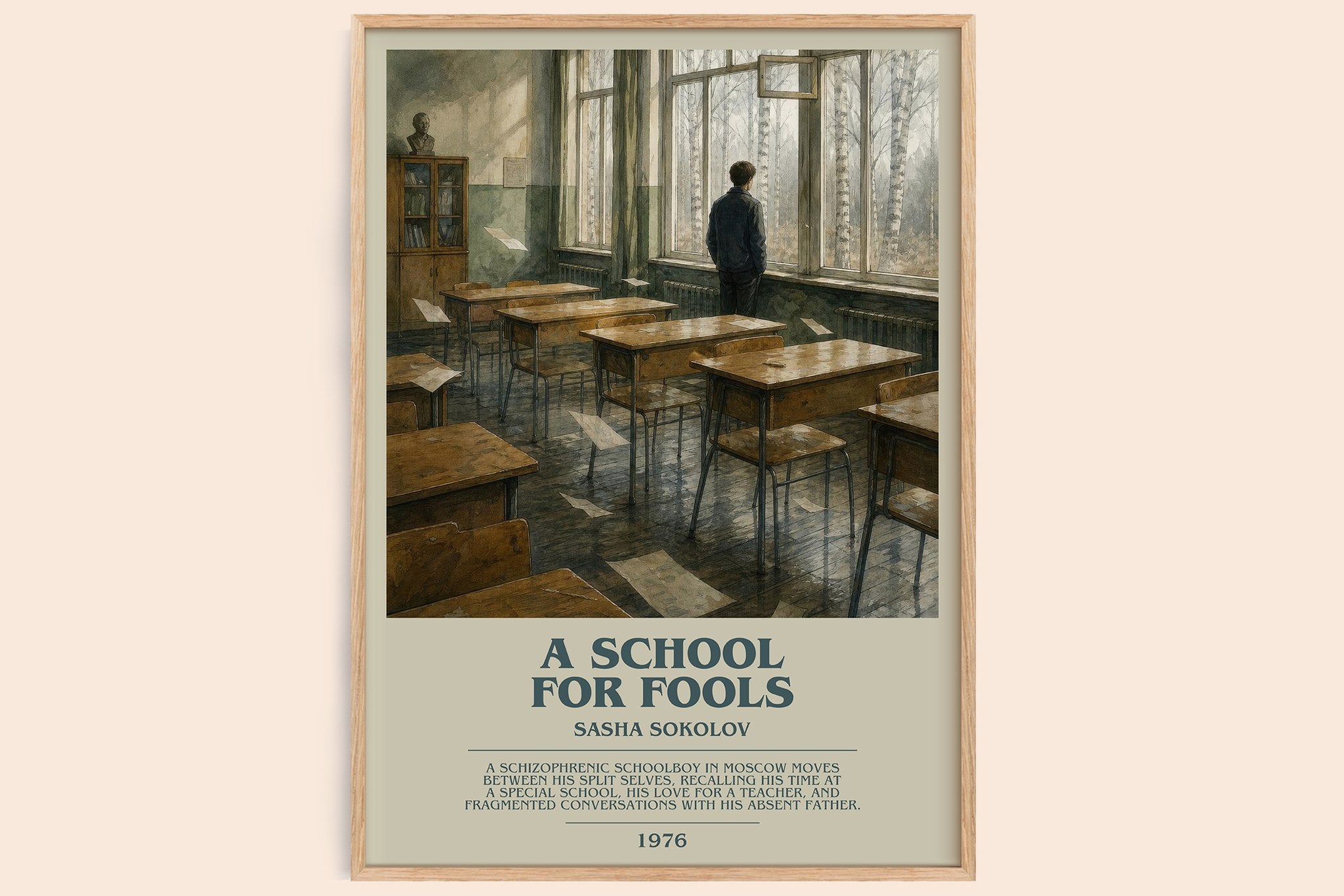 A School For Fools Bookish Wall Art by Sasha Sokolov