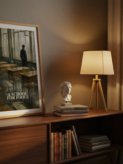 A School For Fools watercolour print on bookshelf – Sasha Sokolov fan gift