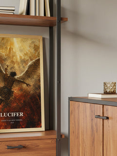 Lucifer book watercolour illustration paper finish options – matte satin gloss