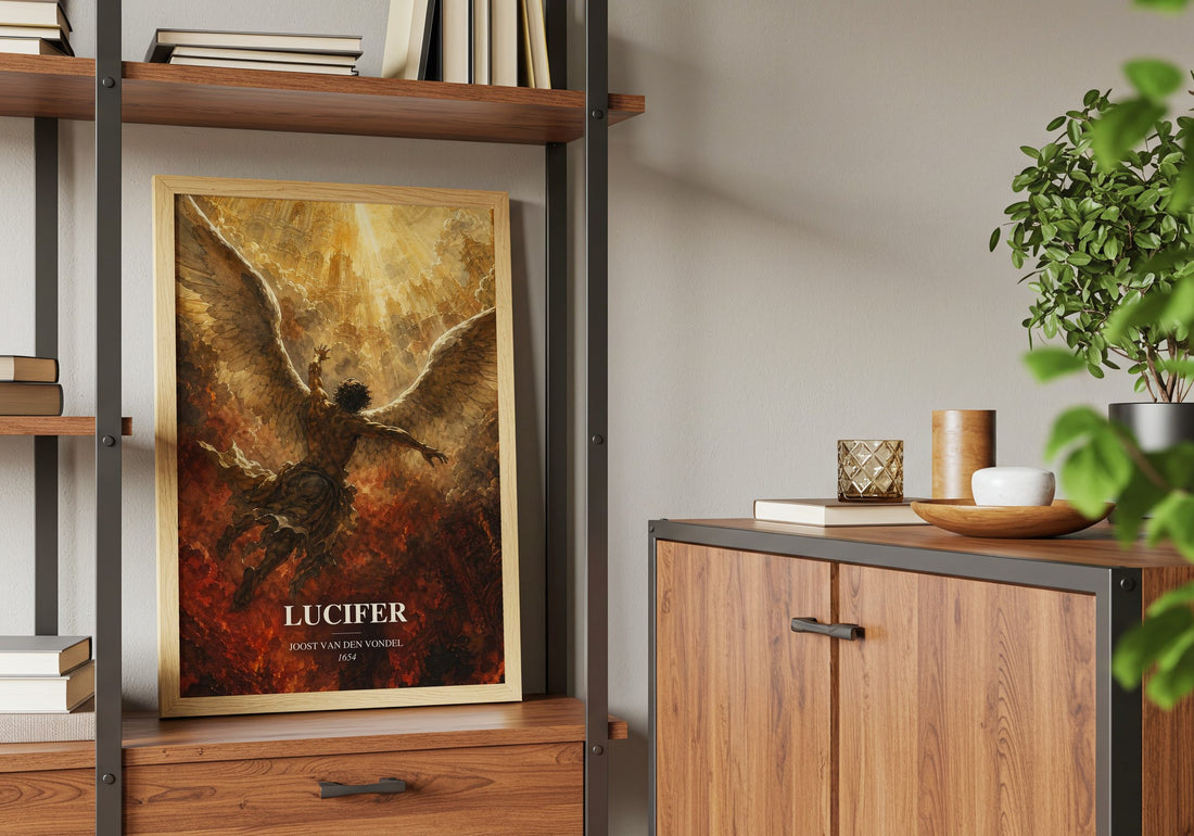 Lucifer book watercolour illustration paper finish options – matte satin gloss