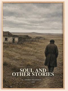 Soul and Other Stories watercolour book poster by Andrey Platonov – framed literary art print