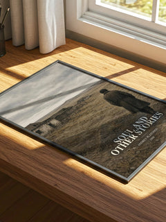 Soul and Other Stories watercolour book poster framed on wall – literary fiction wall art