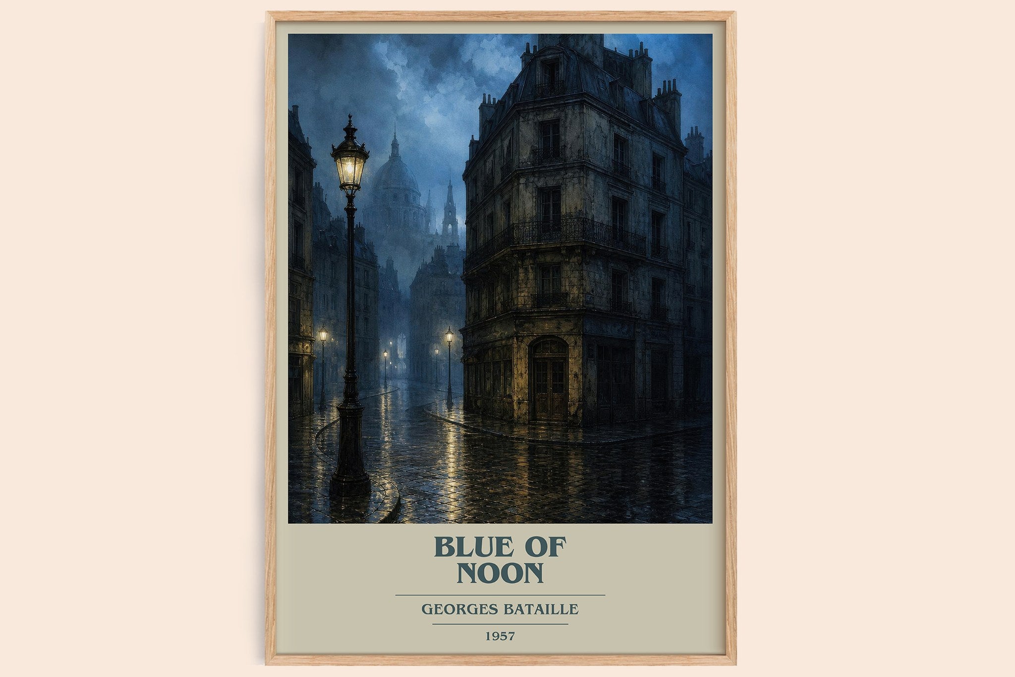 Blue of Noon Book Cover Poster by Georges Bataille
