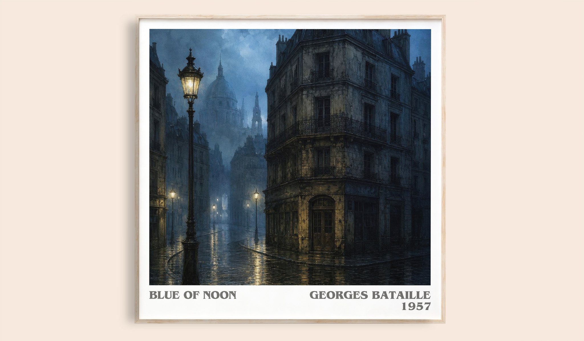 Blue of Noon Literary Art Print by Georges Bataille
