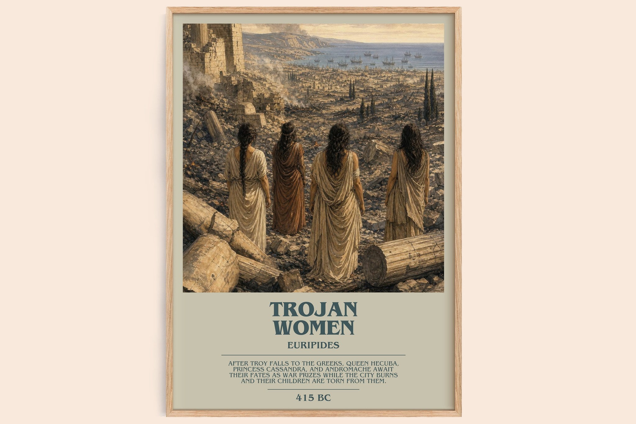 Trojan Women Bookish Wall Art by Euripides
