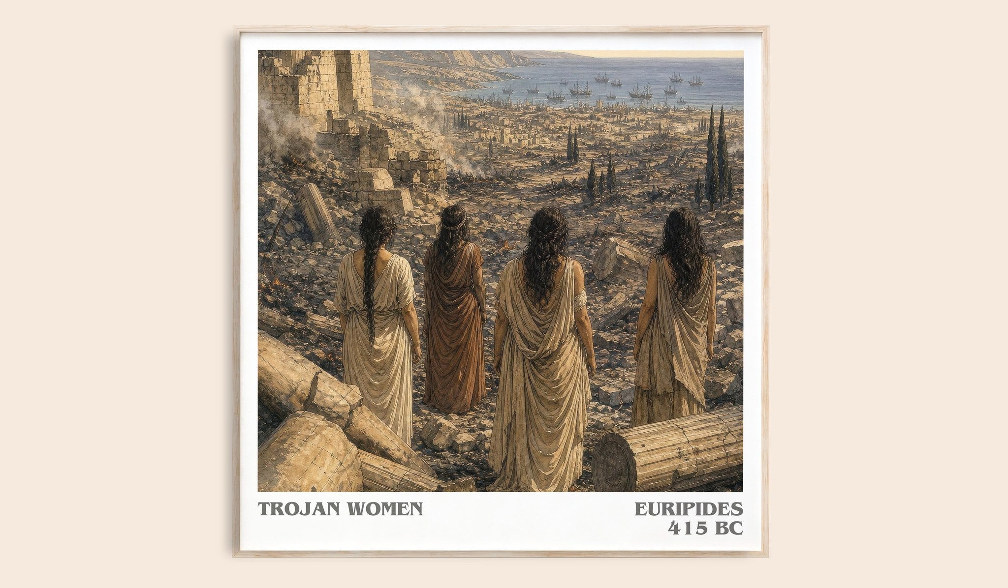 Trojan Women Literary Art Print by Euripides