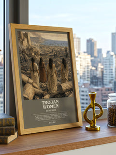 Trojan Women bookish poster colour and style options – Euripides book art