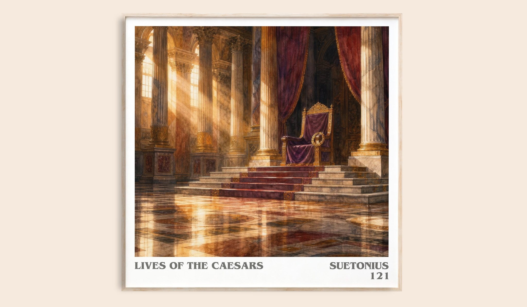 Lives of the Caesars Literary Art Print by Suetonius