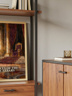Lives of the Caesars book watercolour illustration paper finish options – matte satin gloss
