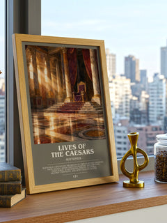 Lives of the Caesars bookish poster colour and style options – Suetonius book art