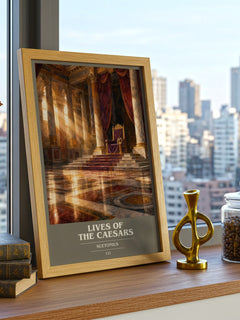 Lives of the Caesars book cover poster colour and style options – Suetonius book art