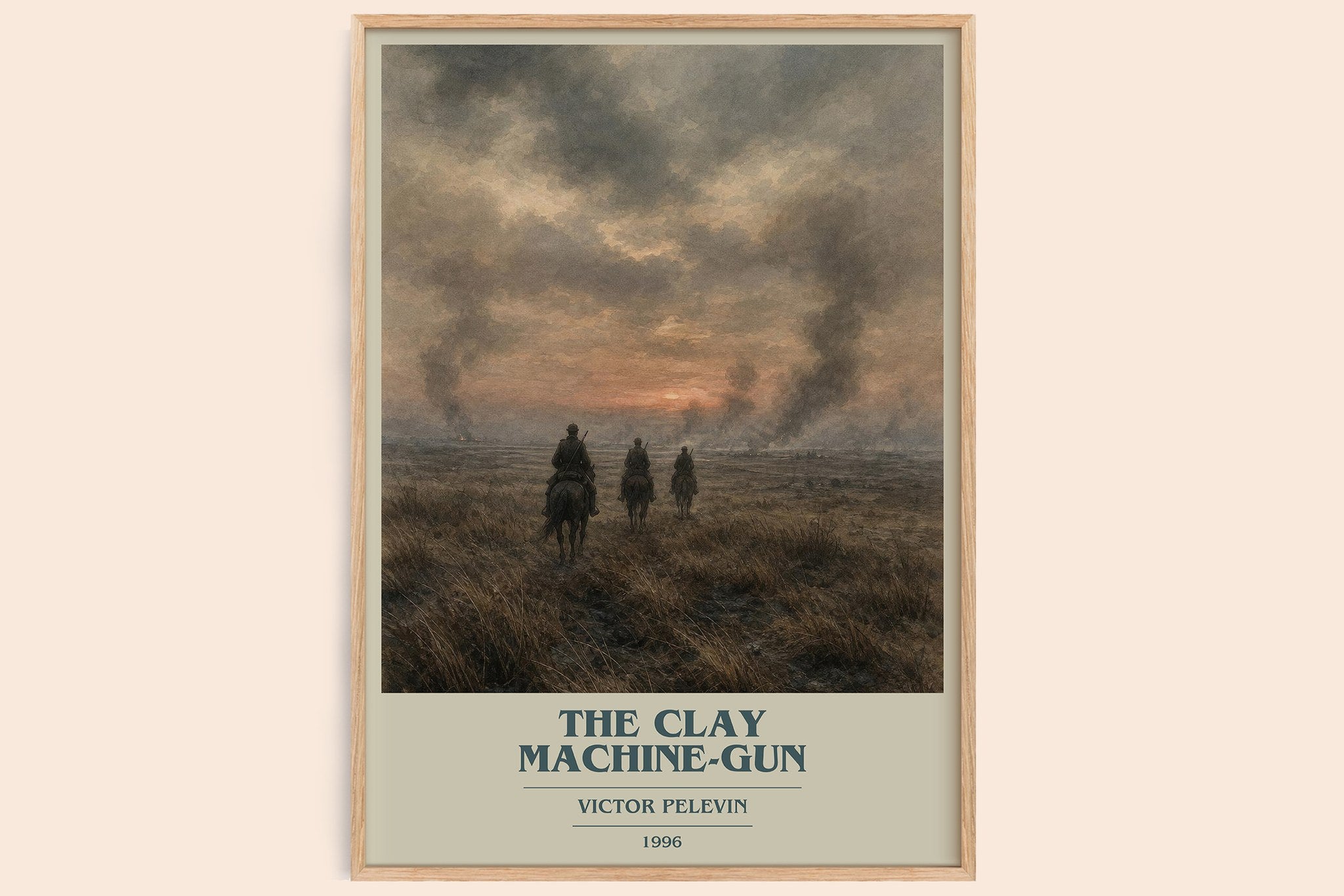 The Clay Machine-gun Book Cover Poster by Victor Pelevin