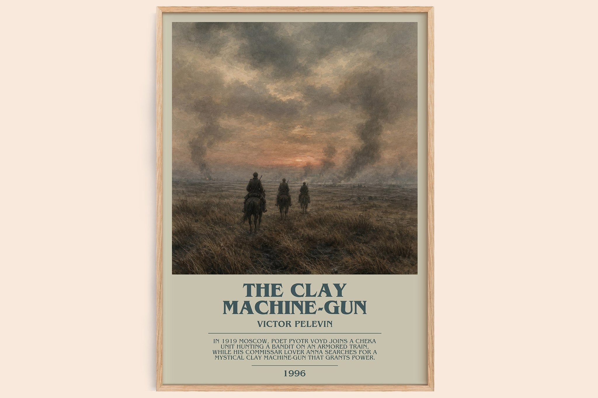 The Clay Machine-gun Bookish Wall Art by Victor Pelevin