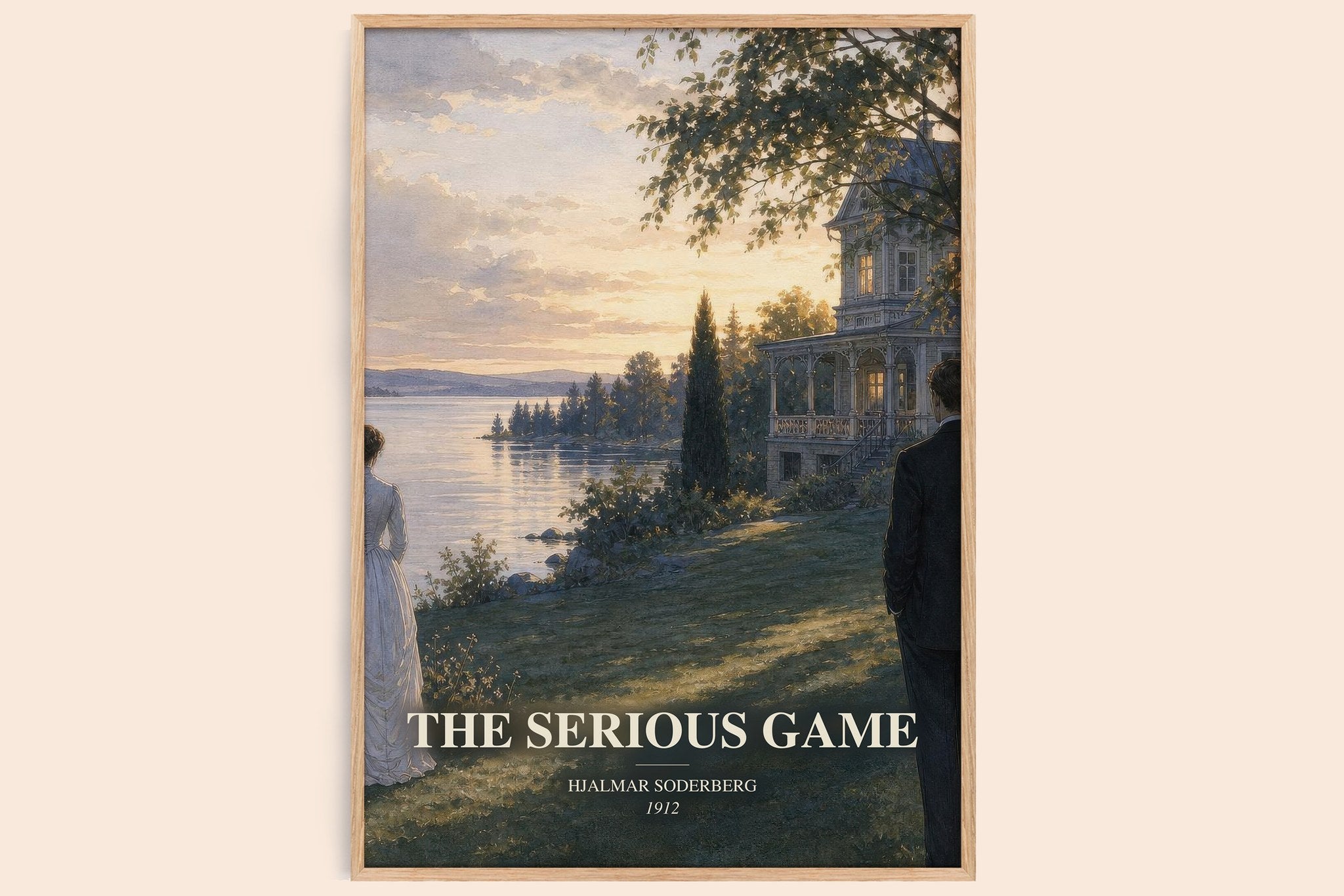 The Serious Game Book Watercolour Illustration by Hjalmar Soderberg