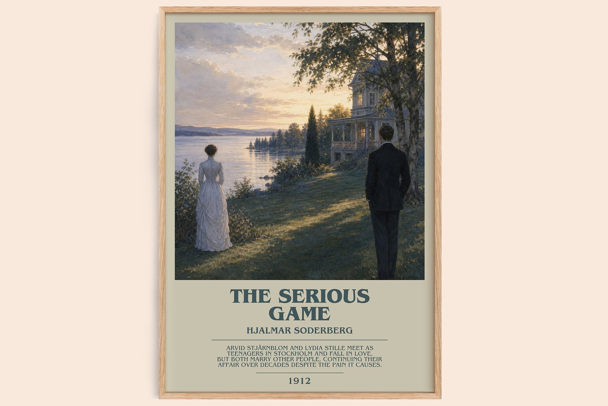 The Serious Game Bookish Wall Art by Hjalmar Soderberg