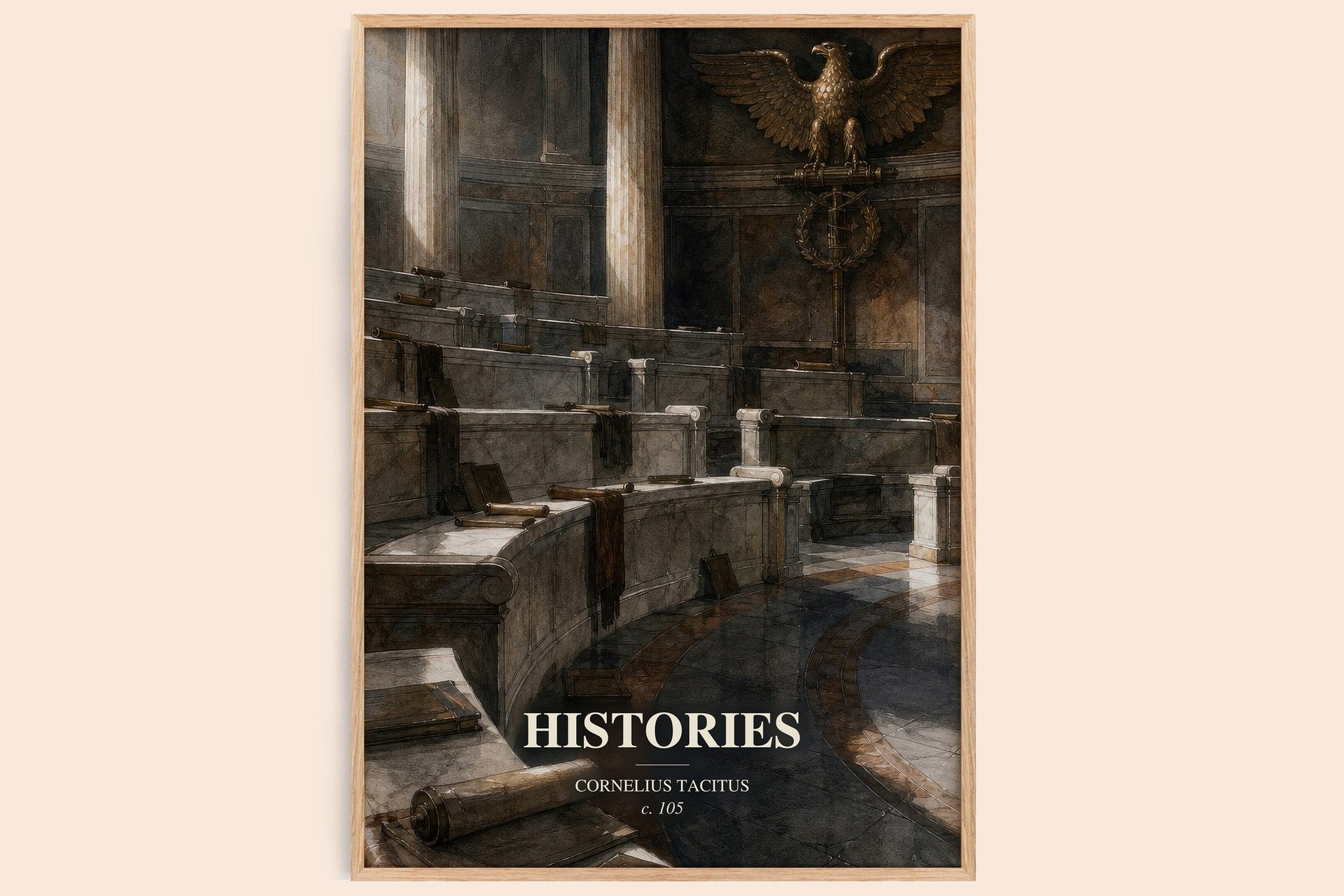 Histories Book Watercolour Illustration by Cornelius Tacitus