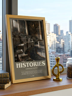 Histories bookish poster colour and style options – Cornelius Tacitus book art
