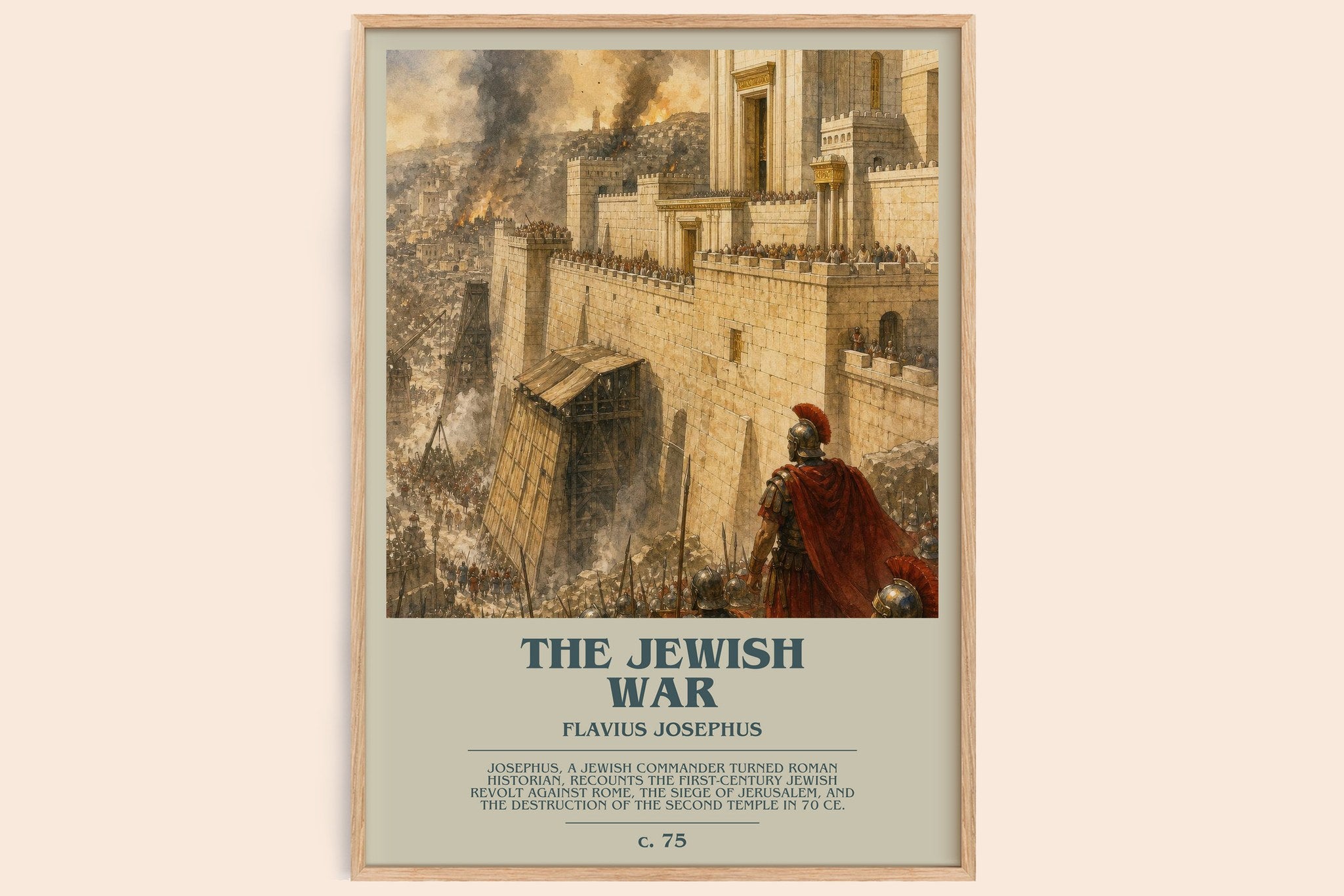 The Jewish War Bookish Wall Art by Flavius Josephus