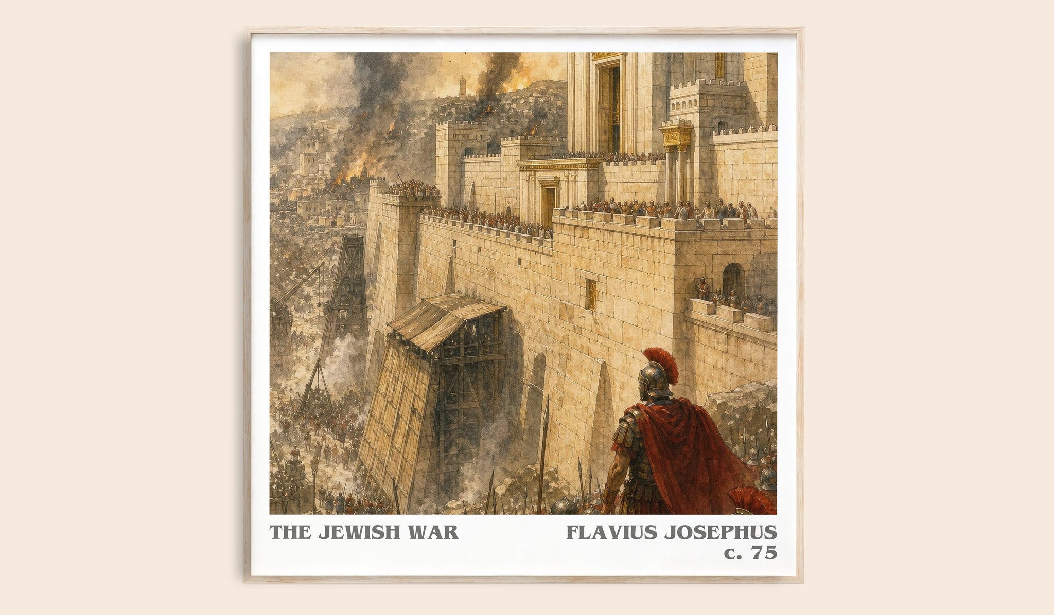 The Jewish War Literary Art Print by Flavius Josephus