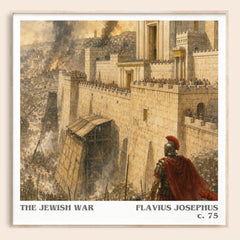 The Jewish War literary book poster by Flavius Josephus – framed literary art print