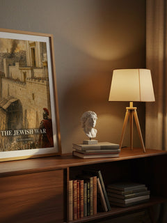 The Jewish War watercolour print on bookshelf – Flavius Josephus fan gift