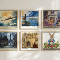 The Jewish War literary print in frame leaning in hallway – non fiction wall art