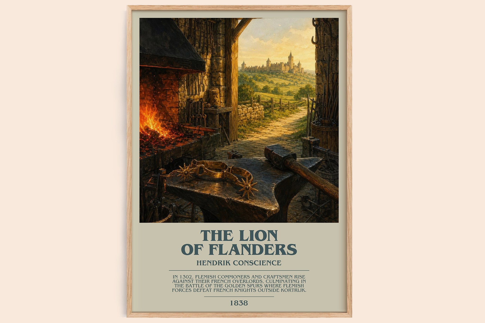 The Lion of Flanders Bookish Wall Art by Hendrik Conscience