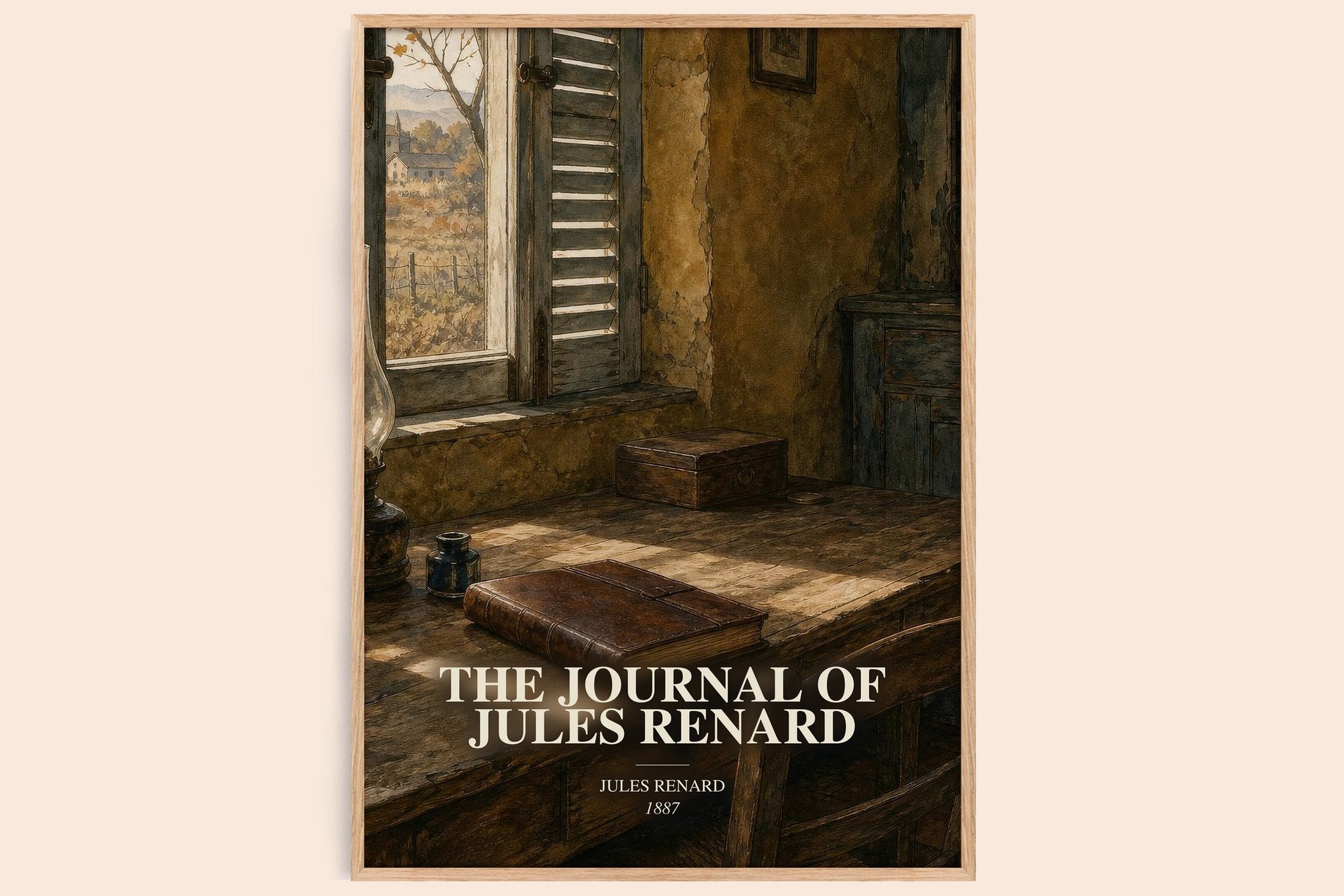 Journal of Jules Renard Book Watercolour Illustration by Jules Renard