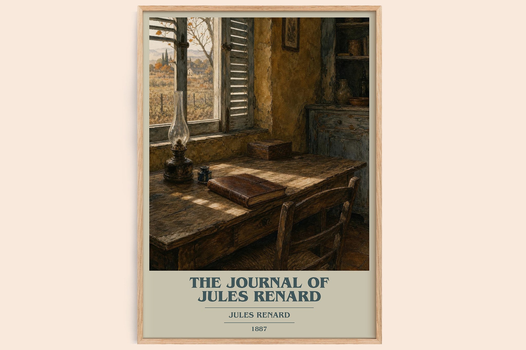 The Journal of Jules Renard Book Cover Poster by Jules Renard
