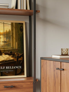 On Self Reliance book watercolour illustration paper finish options – matte satin gloss