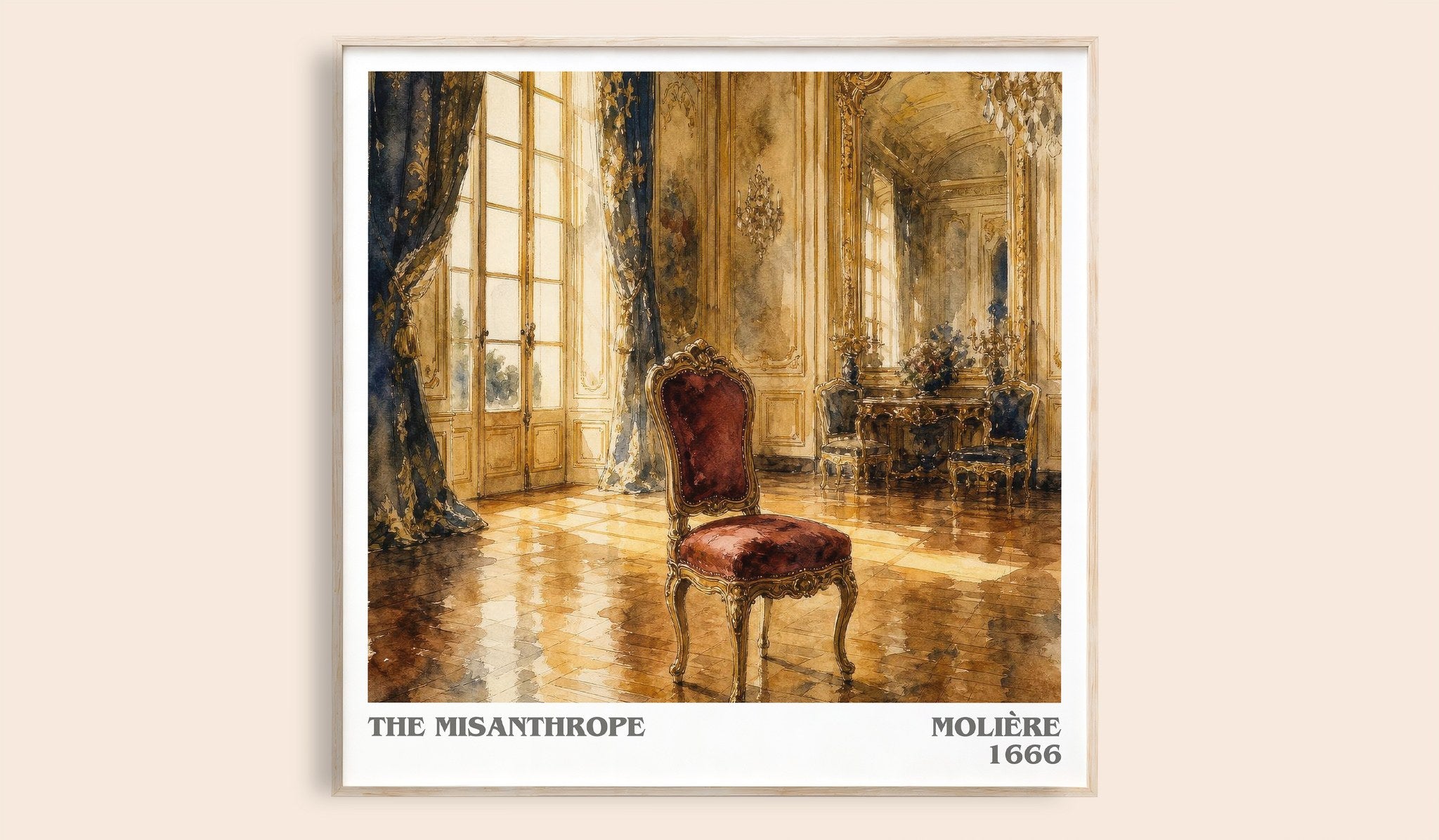 The Misanthrope Literary Art Print by Molière