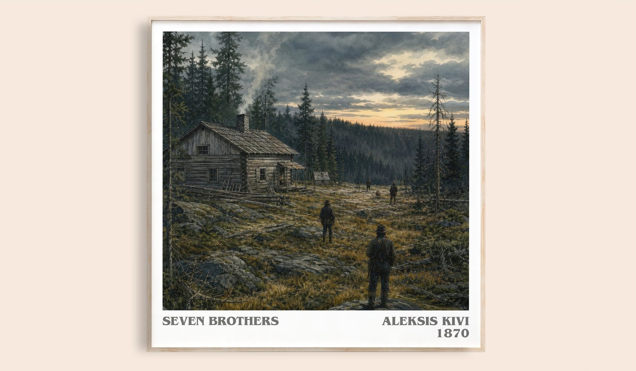 Seven Brothers Literary Art Print by Aleksis Kivi
