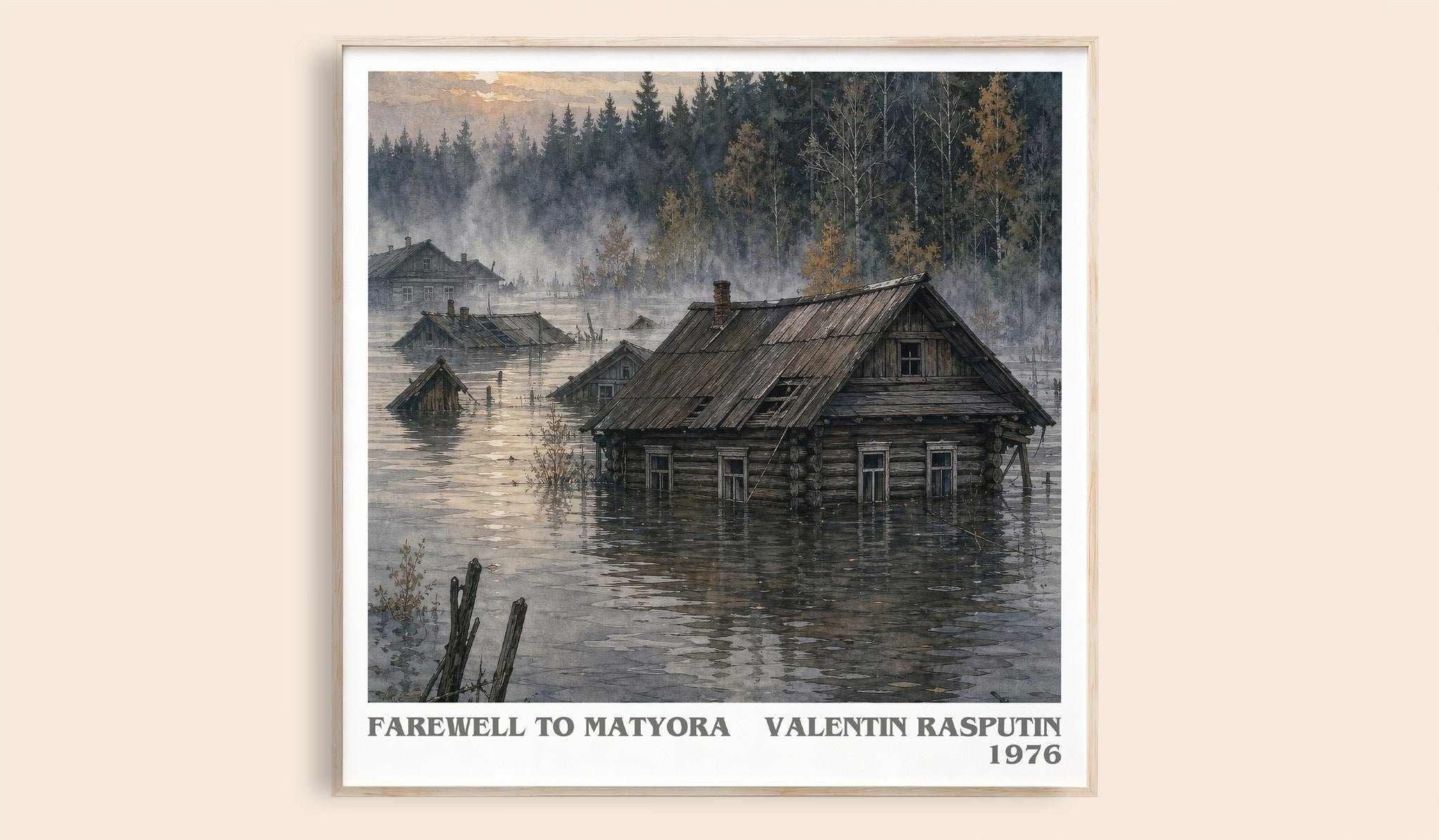 Farewell To Matyora Literary Art Print by Valentin Rasputin