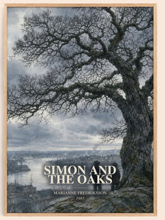 Simon and the Oaks watercolour book poster by Marianne Fredriksson – framed literary art print