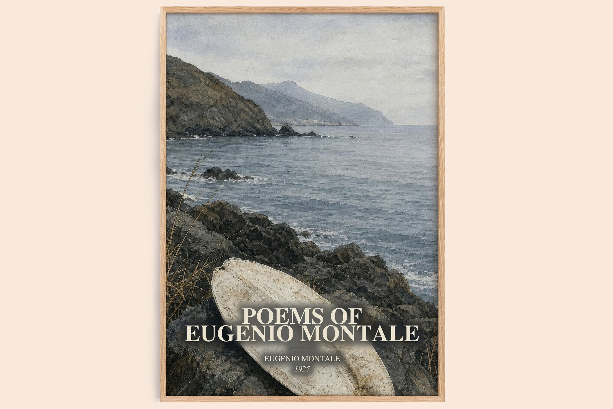 Poems of Eugenio Montale Book Watercolour Illustration by E. Montale
