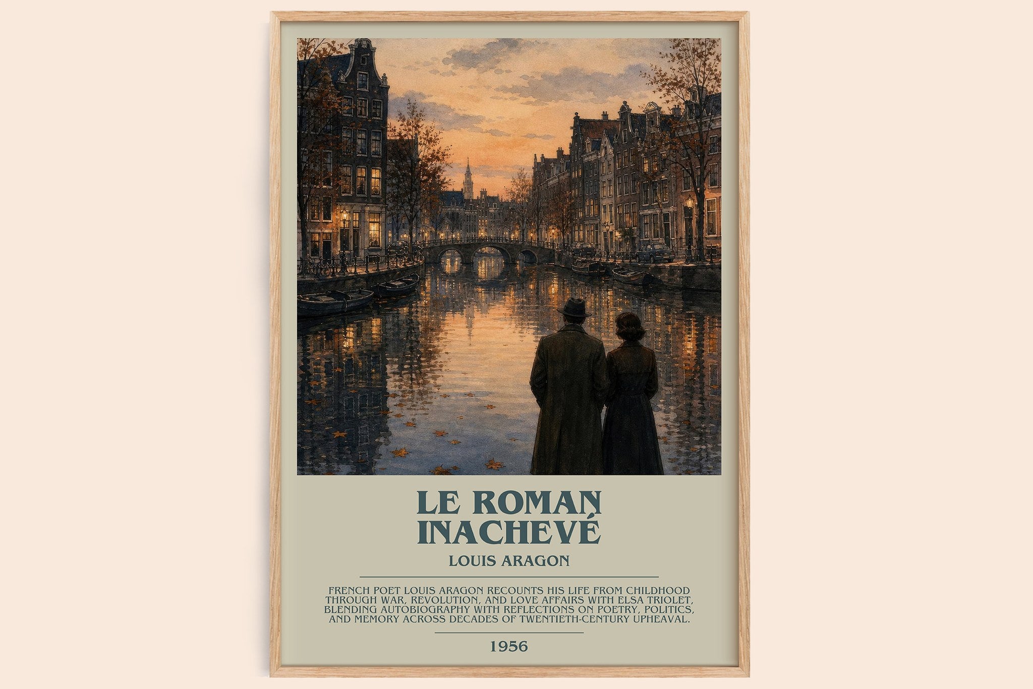 Le Roman Inachevé Bookish Wall Art by Louis Aragon