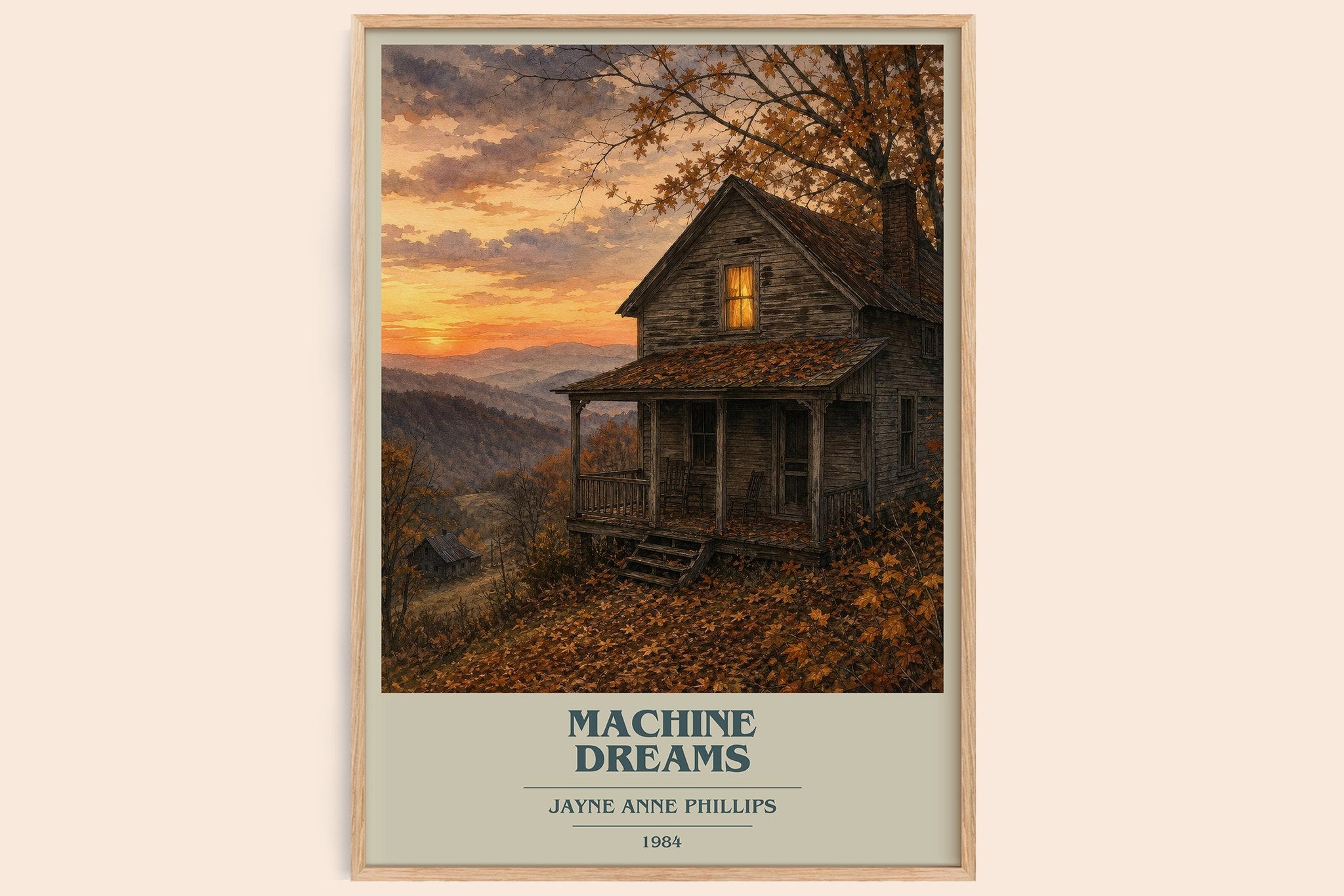 Machine Dreams Book Cover Poster by Jayne Anne Phillips