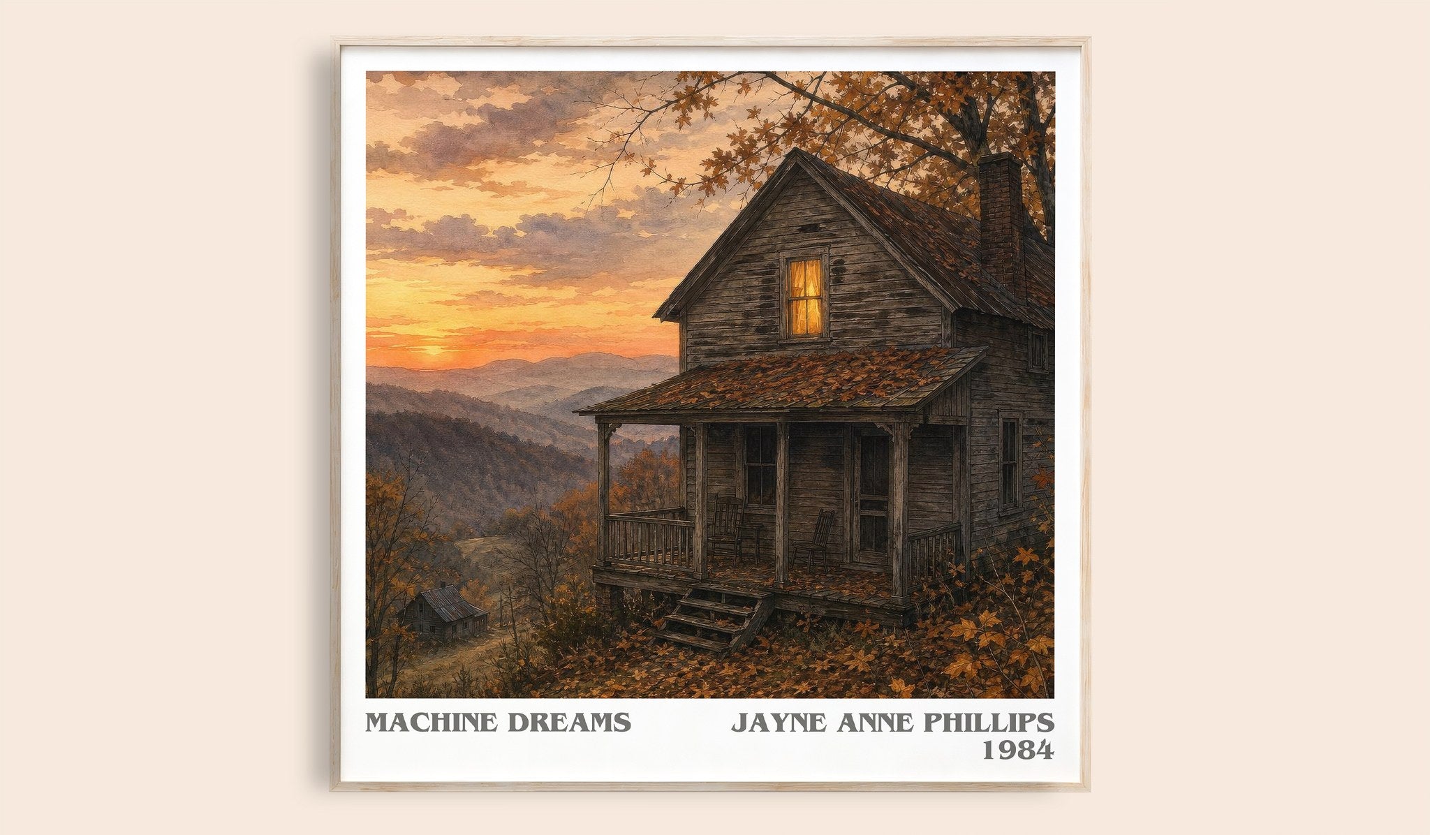 Machine Dreams Literary Art Print by Jayne Anne Phillips