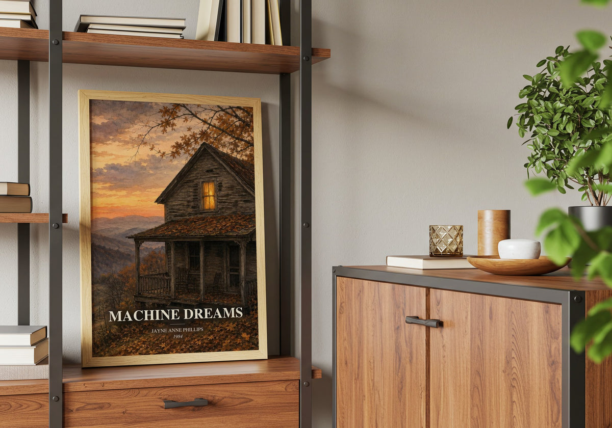 Machine Dreams book watercolour illustration paper finish options – matte satin gloss