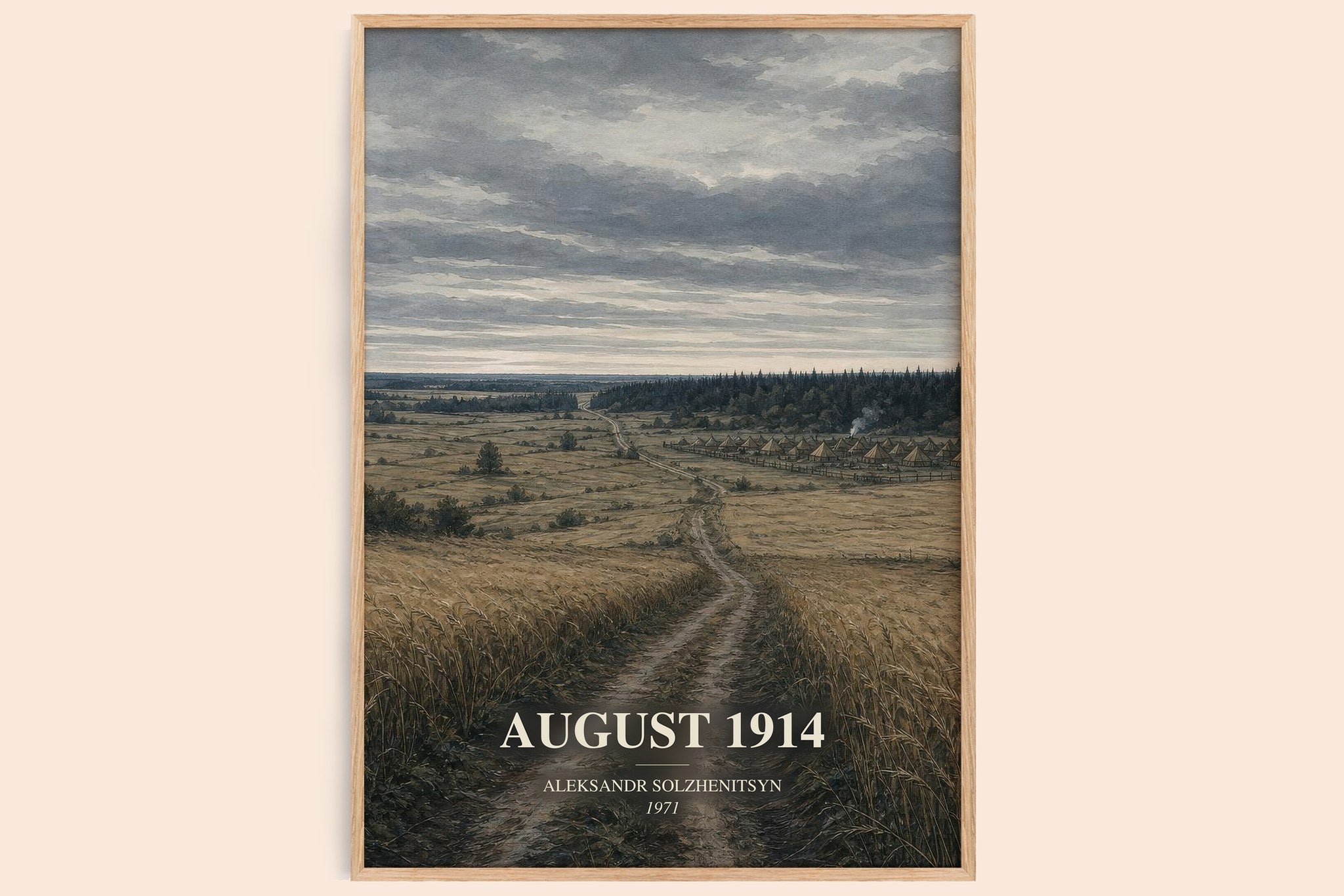 August 1914 Book Watercolour Illustration by Aleksandr Solzhenitsyn