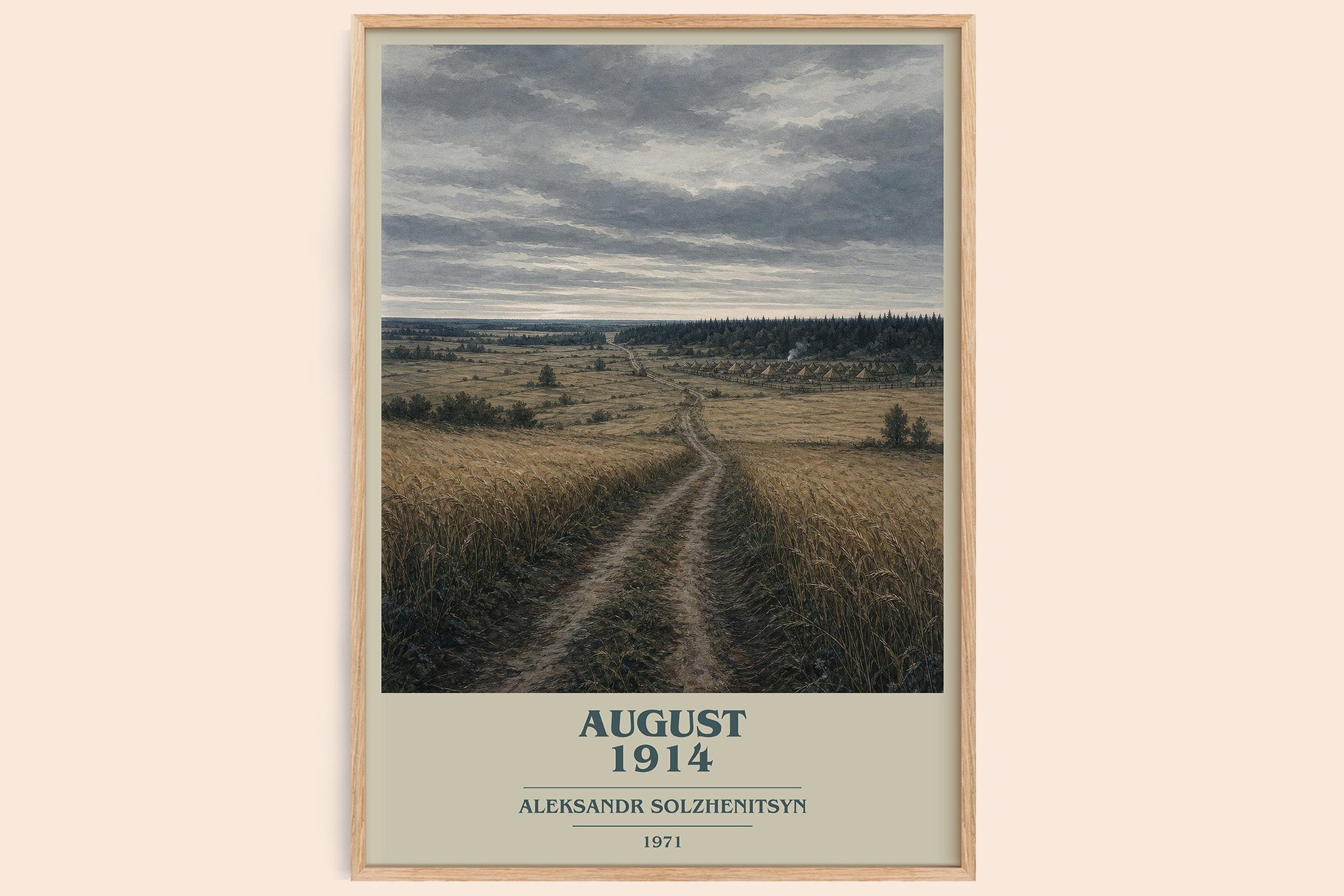 August 1914 Book Cover Poster by Aleksandr Solzhenitsyn