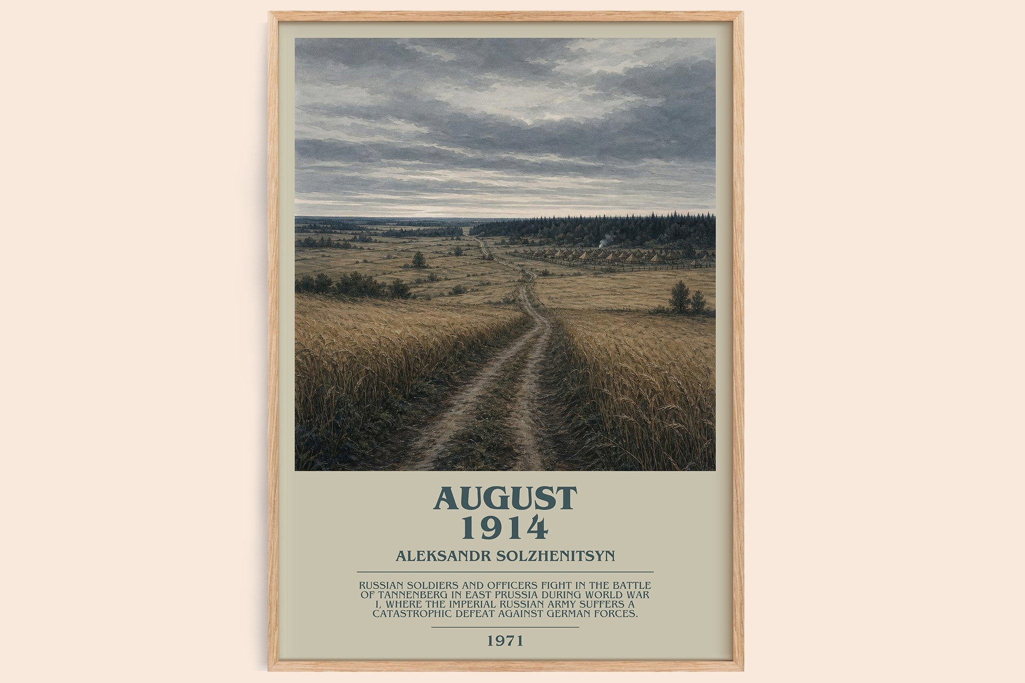 August 1914 Bookish Wall Art by Aleksandr Solzhenitsyn