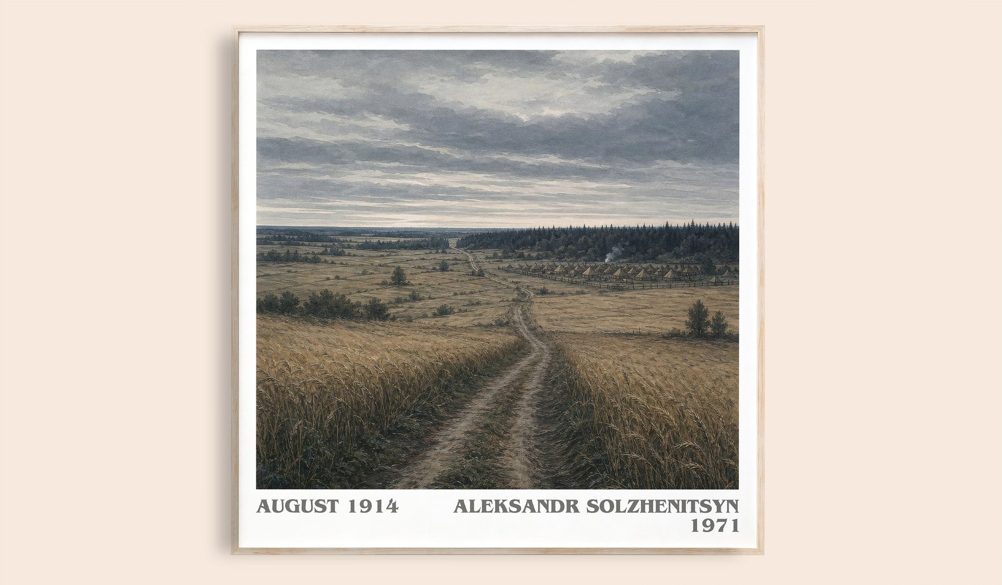 August 1914 Literary Art Print by Aleksandr Solzhenitsyn