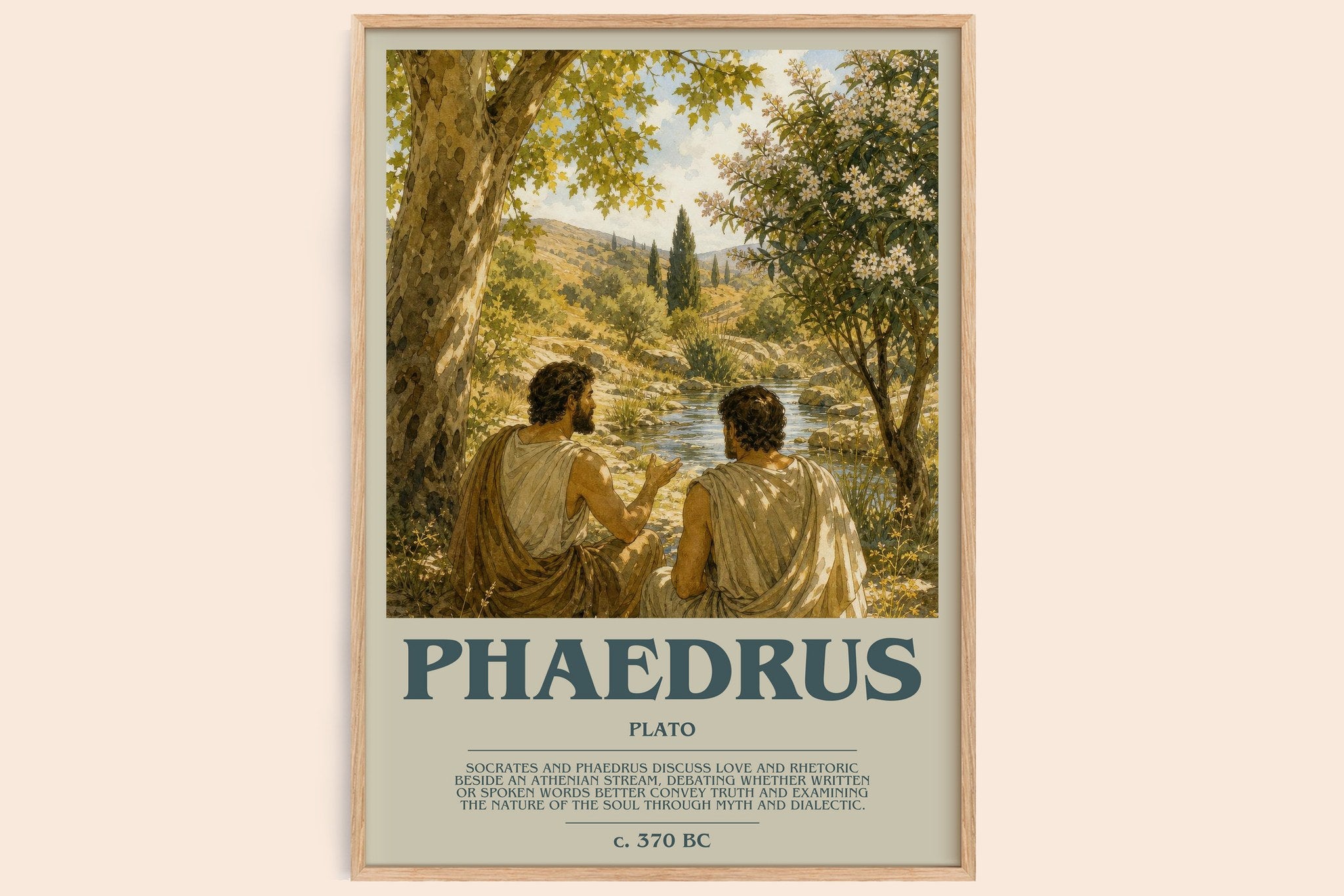 Phaedrus Bookish Wall Art by Plato